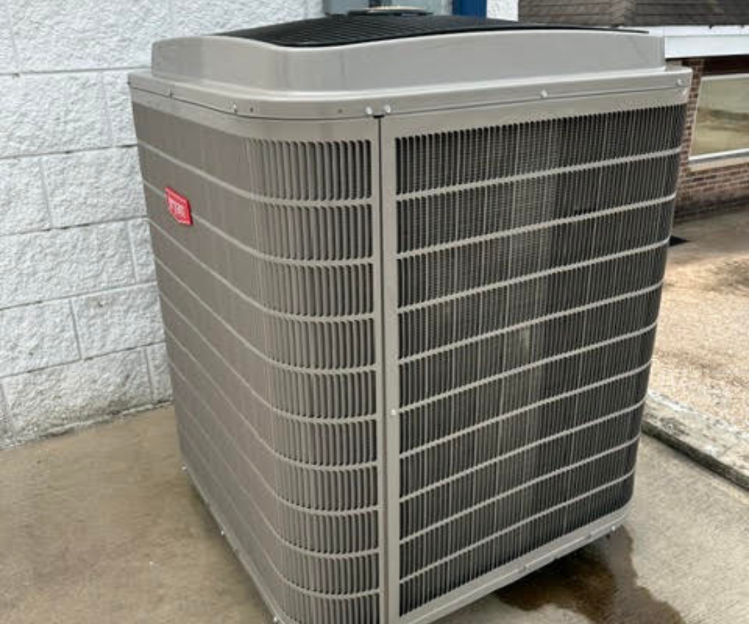 Man technician repairing apartment air conditioner